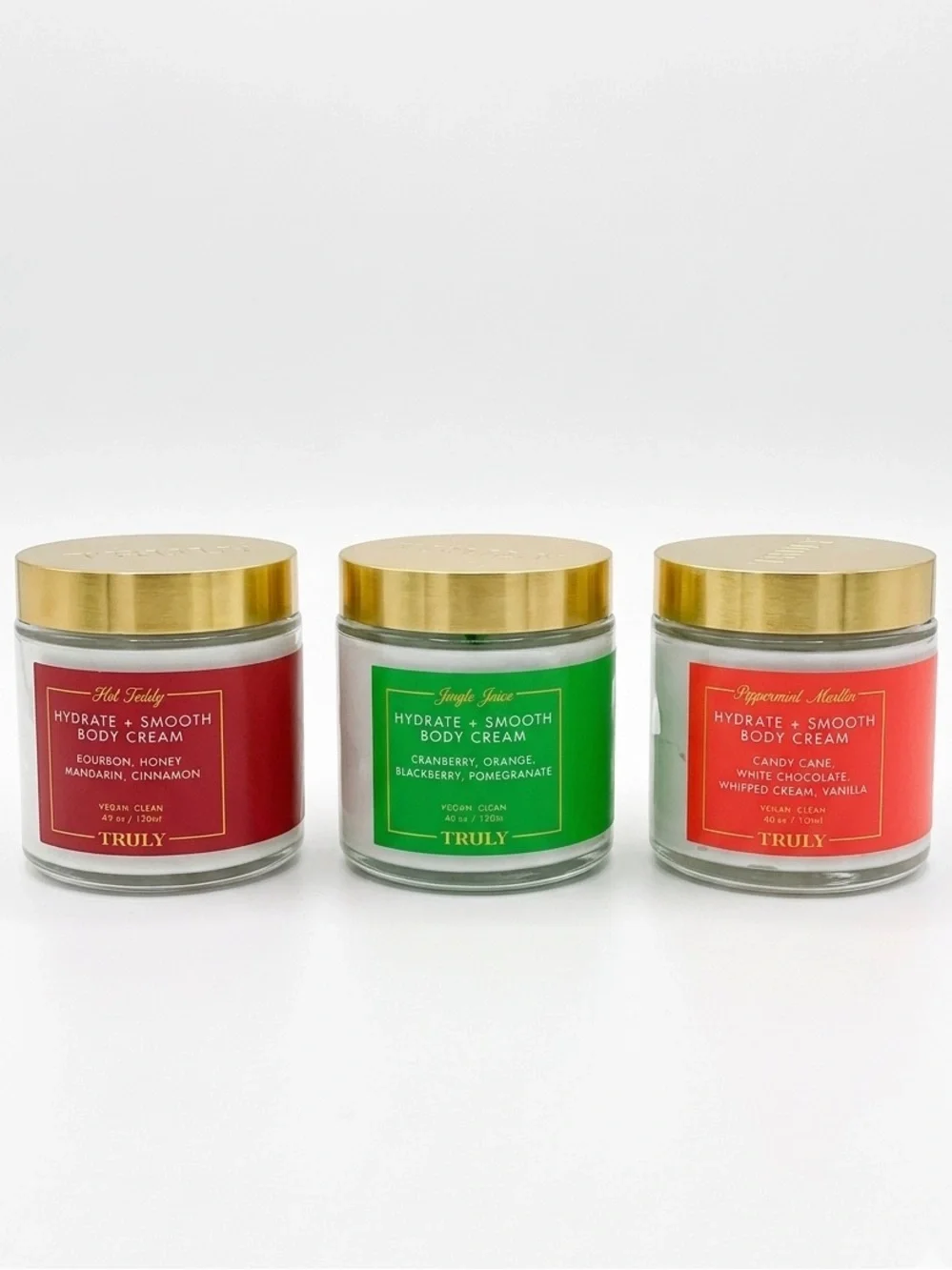 TRULY Hydrate + Smooth Holiday Cocktail Body Creams